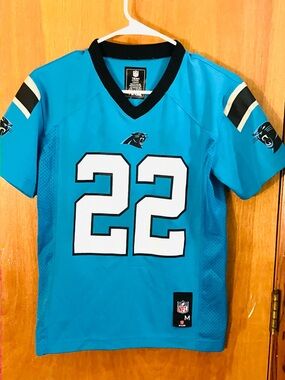 NFL Carolina Panthers Christian McCaffrey Youth M(10/12) Jersey Read